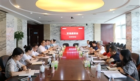 郵儲銀行四川省分行黨委委員、副行長周明一行到德勝釩鈦座談交流